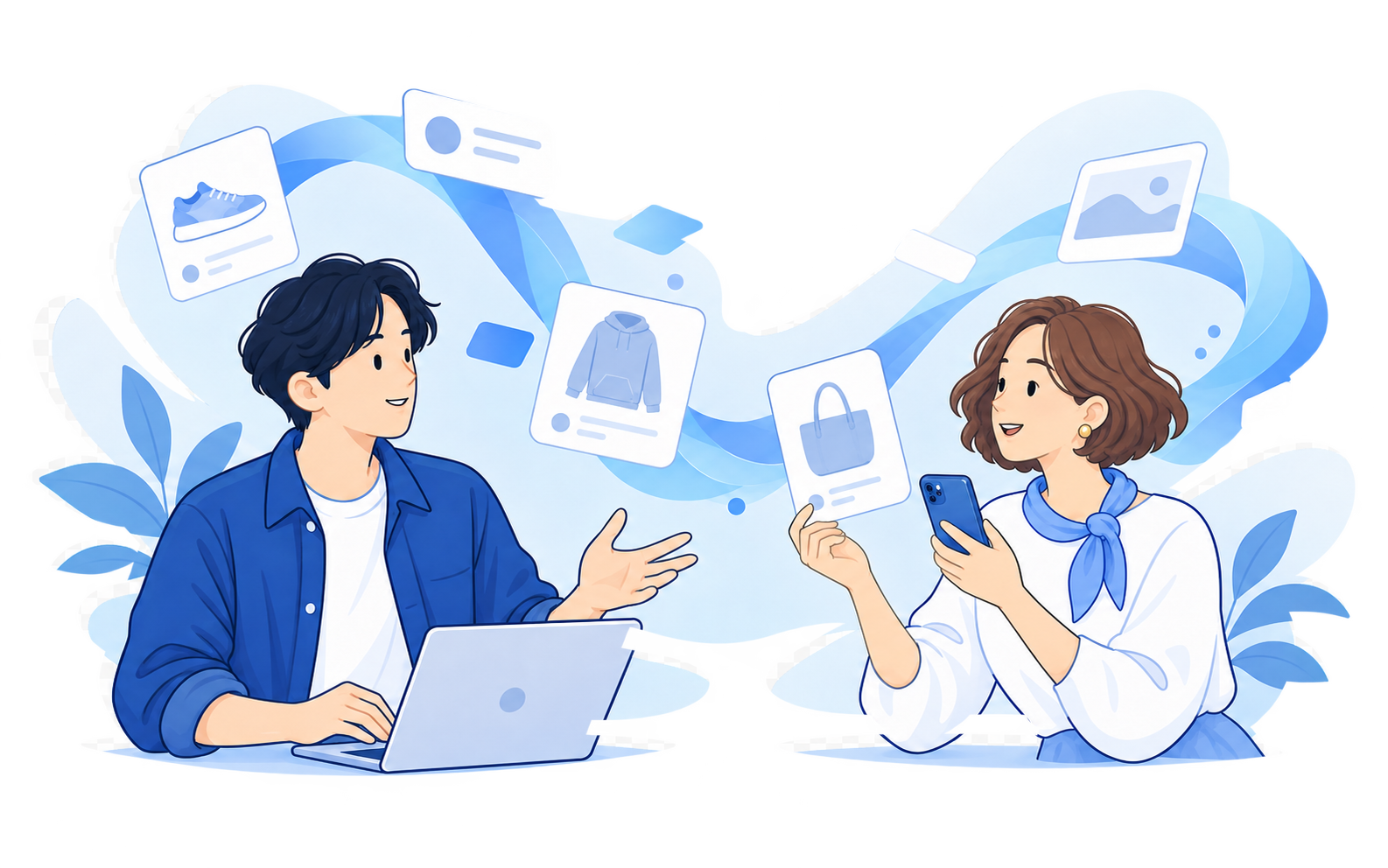 ストアとアフィリエイターをつなぐPARELのイメージ